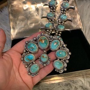 thomas fransisco Jewelry - New • genuine turquoise sterling squash blossom thomas fransisco Jewelry - New • genuine turquoise sterling squash blossom